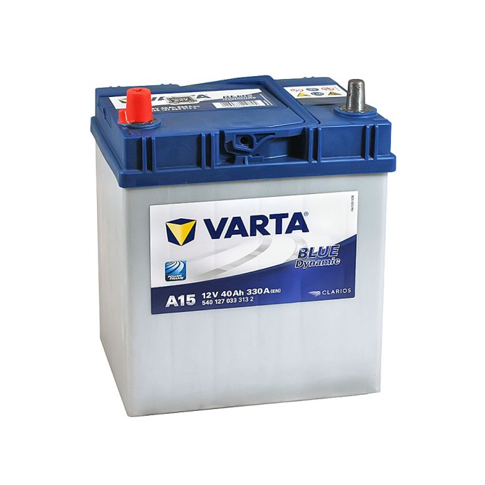 Автомобільний акумулятор VARTA Blue Dynamic Asia 40Ah 330A L+ (лівий +) A15