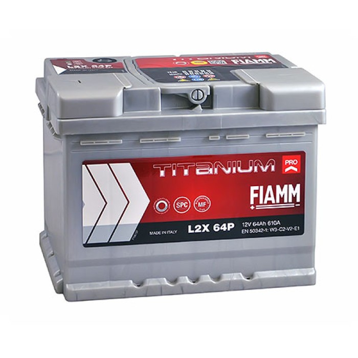Автомобільний акумулятор FIAMM Titanium Pro 64Аh 610А L+ (лівий +)