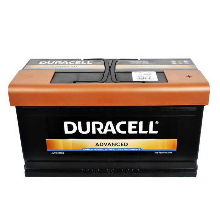 Автомобільний акумулятор DURACELL Advanced (L5) 100Ah 820A R+ (правий +)