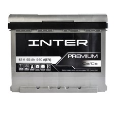Автомобільний акумулятор INTER Premium 65Ah 640A R+ (L2) (WESTA)