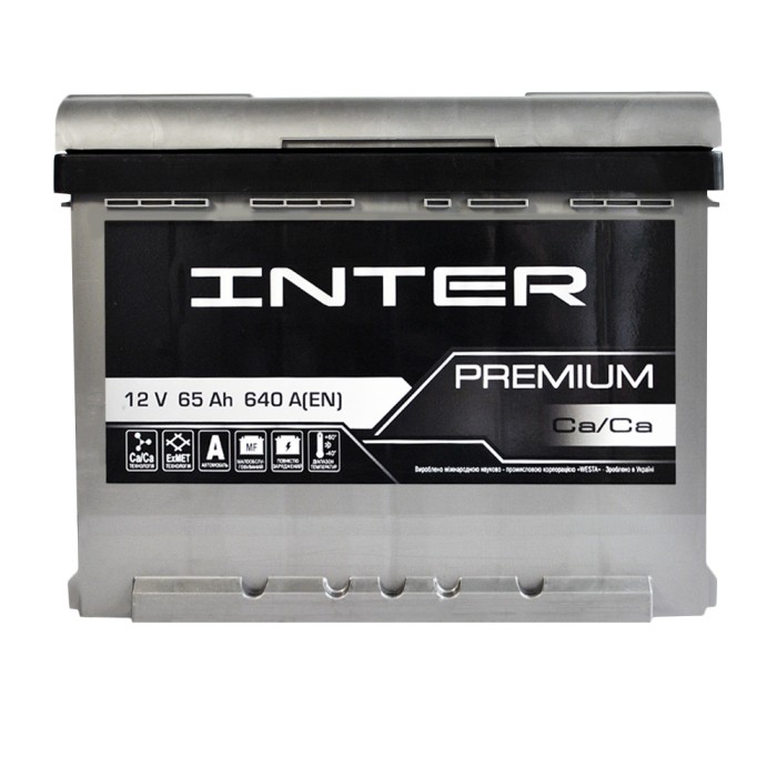 Автомобільний акумулятор INTER Premium 65Ah 640A R+ (L2) (WESTA)