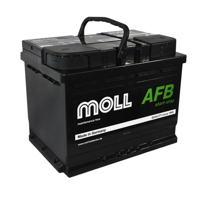 Автомобільний акумулятор MOLL AFB (L2) start/stop 66Ah 640A R+ (правий +)