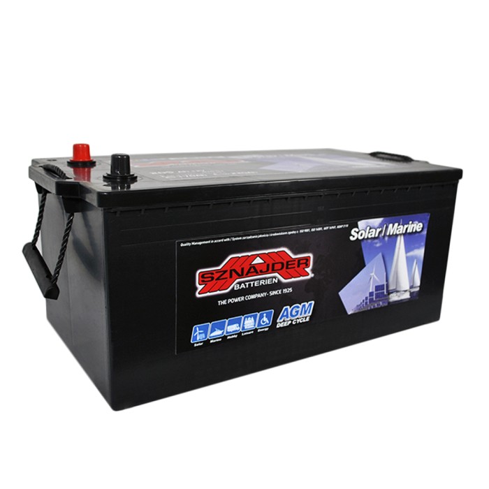 Промисловий акумулятор SZNAJDER AGM SOLAR 12V 205Ah (D6) L+ (лівий +) (870 53)