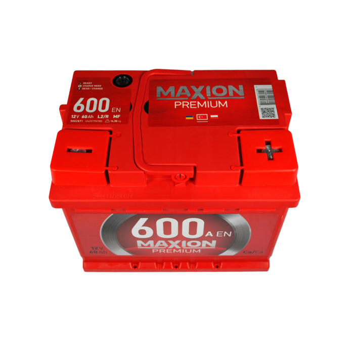 Автомобільний акумулятор MAXION Premium 60Аh 600A R+ (правий +) TR L2