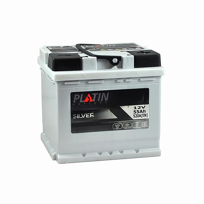 Автомобільний акумулятор PLATIN Silver 55Ah 520A L+ (лівий +) MF