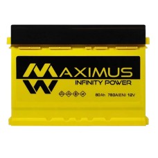 Автомобільний акумулятор MAXIMUS 80Ah 780A R+ (правий +) MF L3