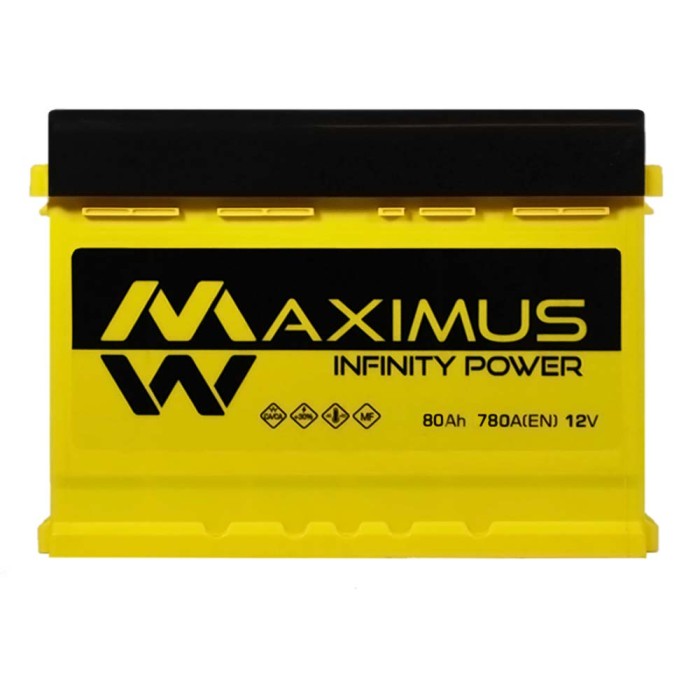 Автомобільний акумулятор MAXIMUS 80Ah 780A R+ (правий +) MF L3
