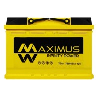 Автомобільний акумулятор MAXIMUS 75Ah 750A R+ (правий +) MF L3