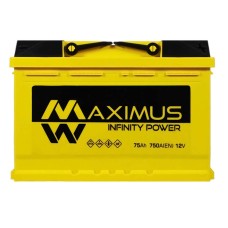 Автомобільний акумулятор MAXIMUS 75Ah 750A R+ (правий +) MF L3