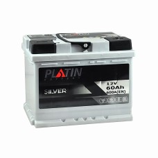 Автомобільний акумулятор PLATIN Silver 60Ah 600A R+ (правий +) MF
