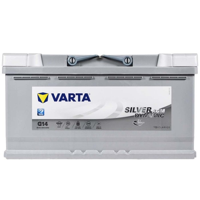 Автомобільний акумулятор VARTA Silver Dynamic AGM 95Ah 850А R+ (правий +) G14