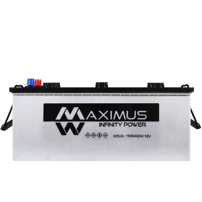 Автомобільний акумулятор MAXIMUS 225Ah 1500A L+ (лівий +) MF CD6