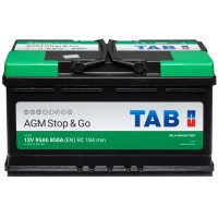 Авто акумулятор TAB AGM 95Ah 850A R+ (правий +)