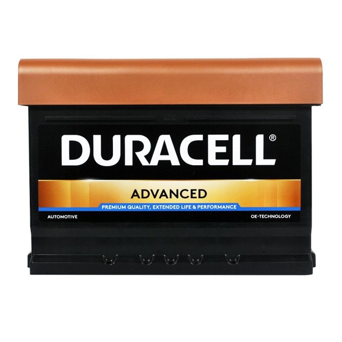 Автомобільний акумулятор DURACELL Advanced (LB2) 60Ah 540A R+ (правий +) h= 175