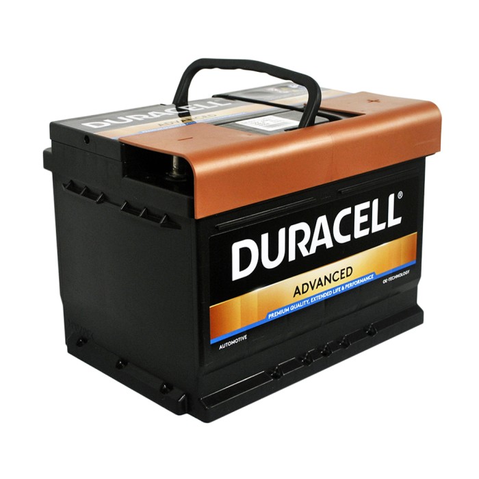 Автомобільний акумулятор DURACELL Advanced (LB2) 60Ah 540A R+ (правий +) h= 175