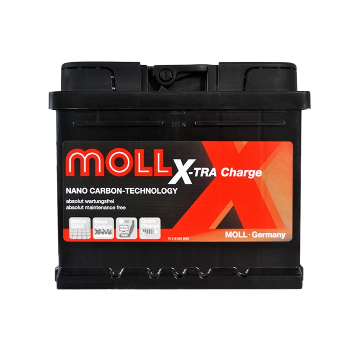 Автомобільний акумулятор MOLL X-Tra Charge (L1B) 50Ah 450A R+ (правий +)