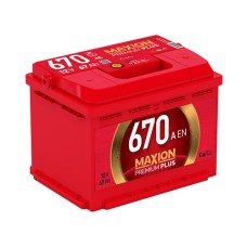 Автомобільний акумулятор MAXION Premium Plus 67Аh 670A R+ (правий +)