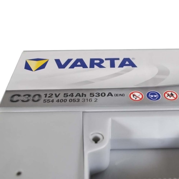 Автомобільний акумулятор VARTA Silver Dynamic 54Ah 530А R+ (правий +) C30