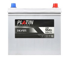 Автомобільний акумулятор PLATIN Silver Asia 55Ah 520A R+ (правий) SMF NS60 товст.кл.