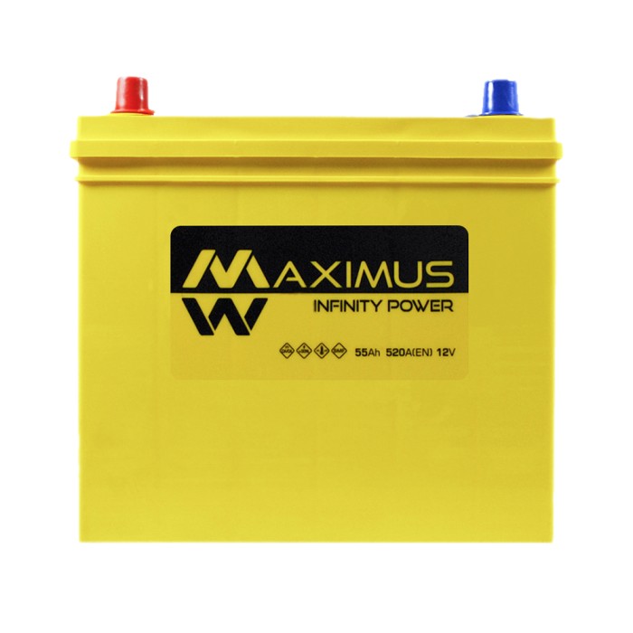 Автомобільний акумулятор MAXIMUS Asia smf (NS60) 55Ah 520A L+ т.к.