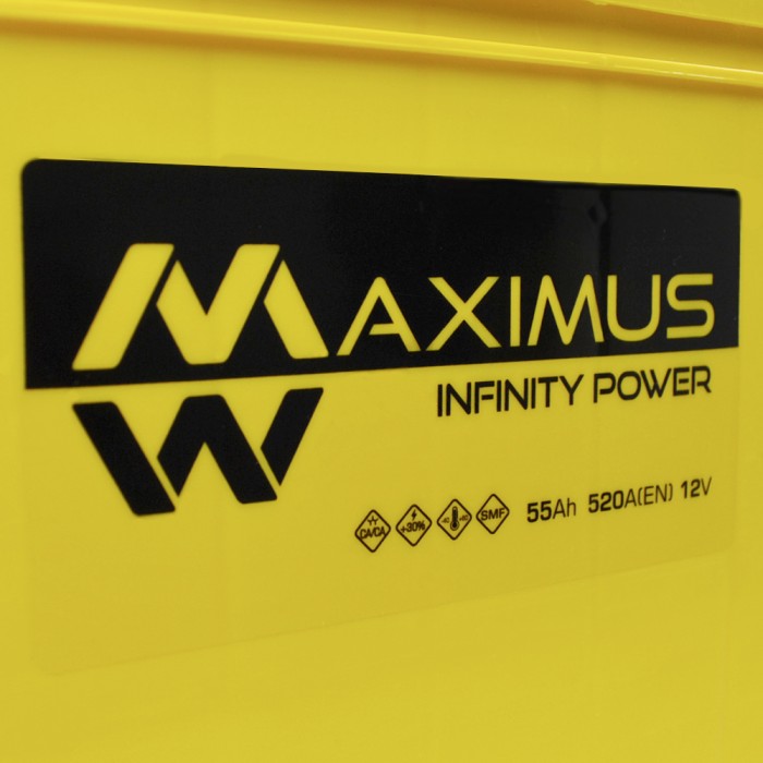 Автомобільний акумулятор MAXIMUS Asia smf (NS60) 55Ah 520A R+ т. к.