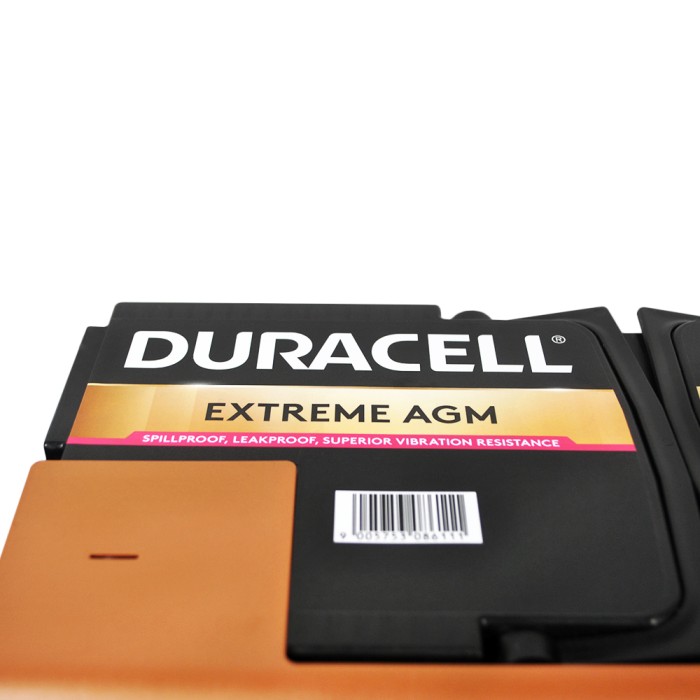 Автомобільний акумулятор DURACELL Extreme AGM (L5) 92Ah 850A R+ (правий +)