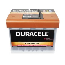 Автомобільний акумулятор DURACELL Extreme EFB (L2) 65Ah 640A R+ (правий +)