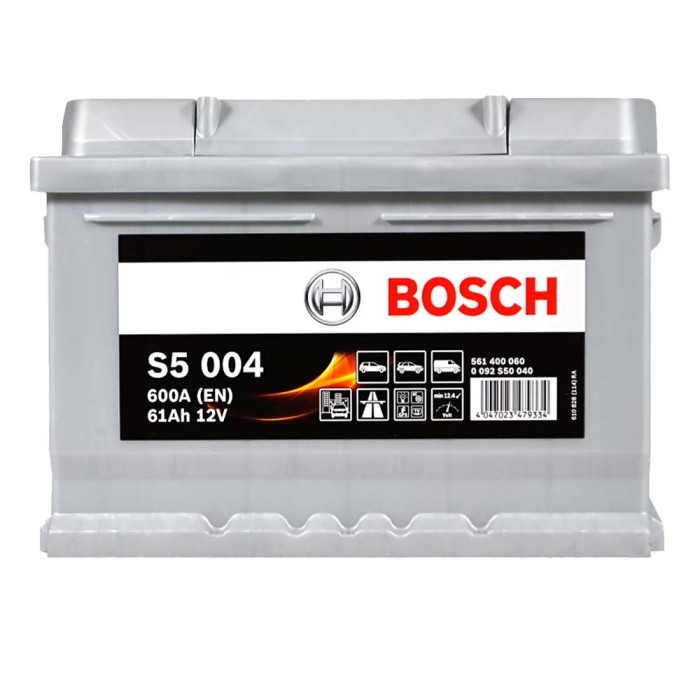 Автомобільний акумулятор BOSCH 61Ah 600A R+ (правий +) S50 040