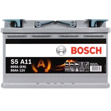 Автомобільний акумулятор BOSCH AGM 80Ah 800A R+ (правий +) S5A 110