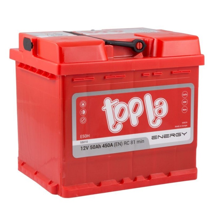 Авто акумулятор Topla Energy (L1) 50Ah 450A R+ (правий +)
