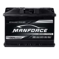 Автомобільний акумулятор MANFORСE 60Ah 570A R+ (правий +) MF L2