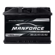 Автомобільний акумулятор MANFORСE 60Ah 570A R+ (правий +) MF L2