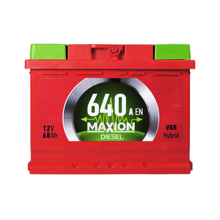 Автомобільний акумулятор MAXION Diesel 68Ah 640A L+ (лівий +) MF L2