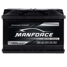 Автомобільний акумулятор MANFORСE 75Ah 720A R+ (правий +) MF L3