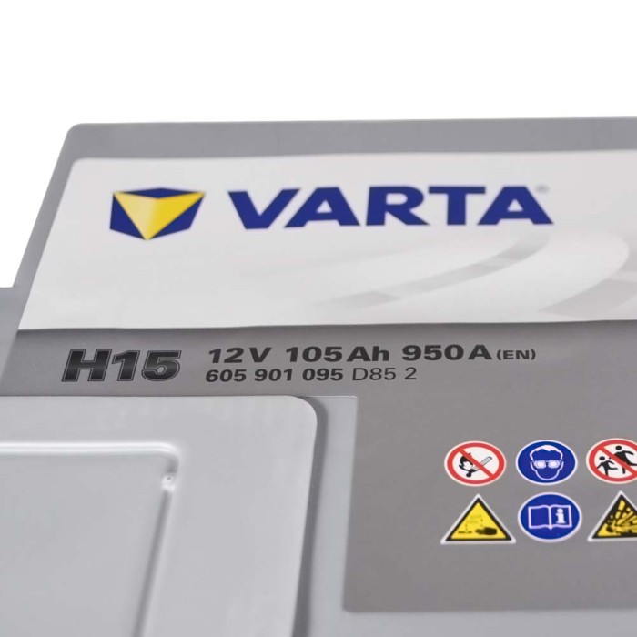 Автомобільний акумулятор VARTA Silver Dynamic AGM 105Ah 950А R+ (правий +) H15