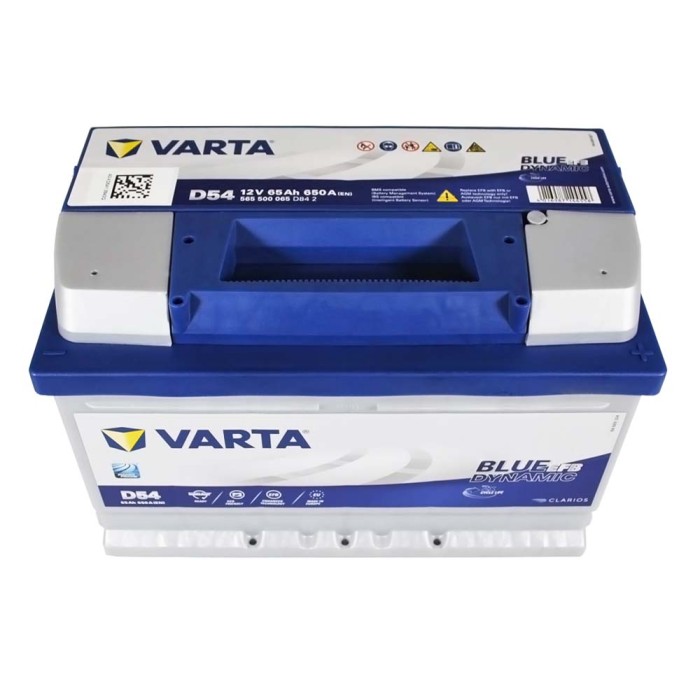 Автомобільний акумулятор VARTA Blue Dynamic EFB 65Ah 650A R+ (правий +) D54