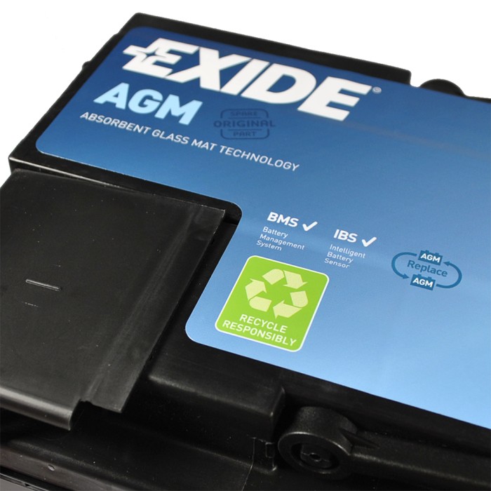 Автомобільний акумулятор EXIDE (EK950) Start-Stop AGM 95Аh 850A R+