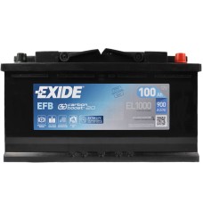 Автомобільний акумулятор EXIDE (EL1000) Start-Stop EFB 100Аh 900A R+