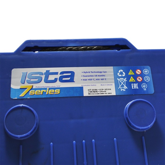 Автомобильный аккумулятор ISTA 7 Series (D6) 225Ah 1500A L+