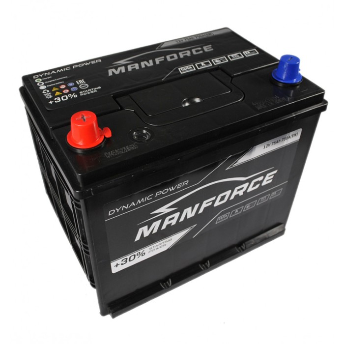 Автомобільний акумулятор MANFORСE Asia smf (N50) 75Ah 750A L+