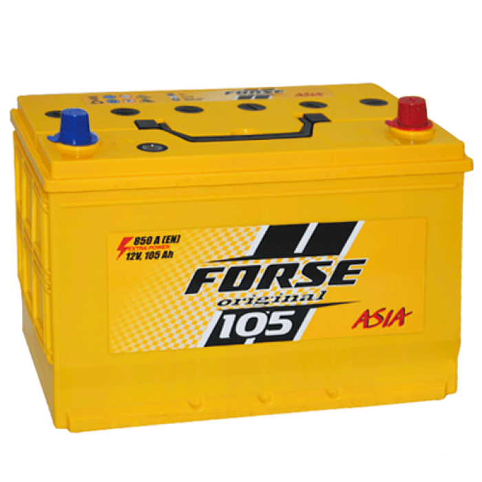 Автомобільний акумулятор FORSE Asia 105Ah 850A R+ (правий +) MF
