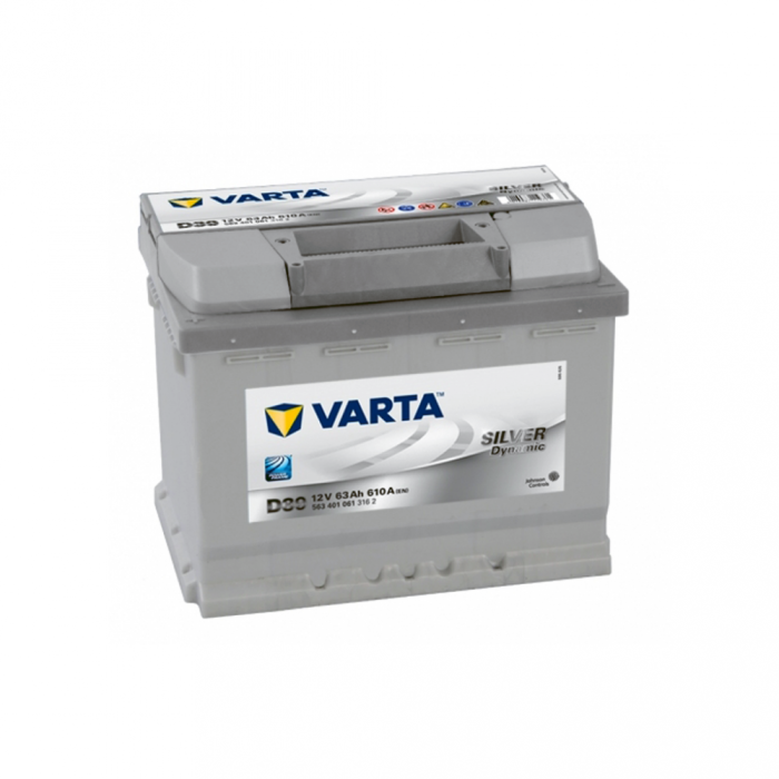 Автомобільний акумулятор VARTA Silver Dynamic 63Ah 610A L+ (лівий +) D39