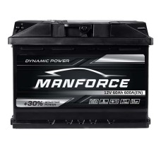 Автомобільний акумулятор MANFORСE 60Ah 600A L+ (лівий +) MF L2