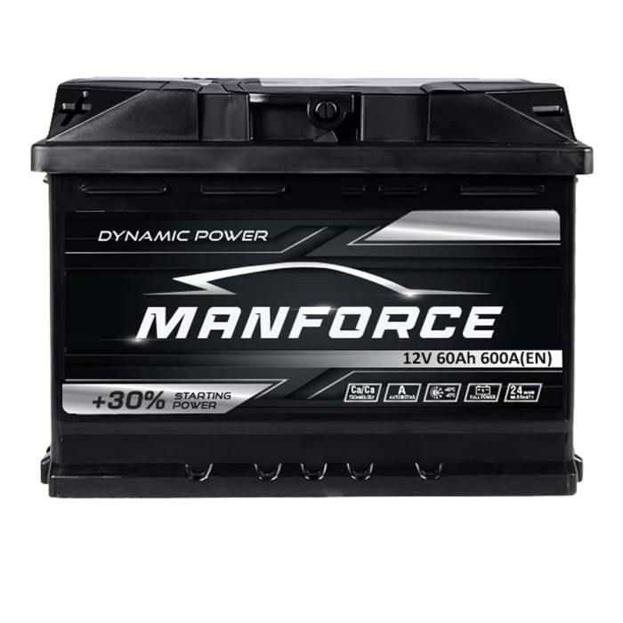 Автомобільний акумулятор MANFORСE 60Ah 600A L+ (лівий +) MF L2