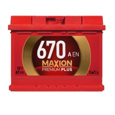 Автомобільний акумулятор MAXION Premium 67Аh 670A R+ (правий +) TR L2