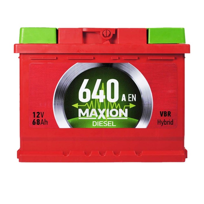 Автомобільний акумулятор MAXION Diesel 68Ah 640A R+ (правий +) MF L2