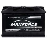Автомобільний акумулятор MANFORСE 75Ah 750A R+ (правий +) MF L3