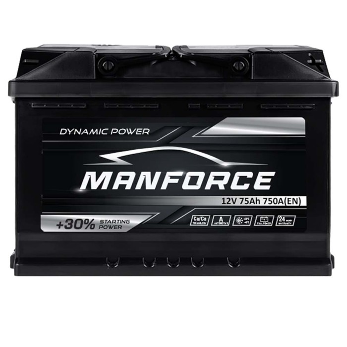 Автомобільний акумулятор MANFORСE 75Ah 750A R+ (правий +) MF L3