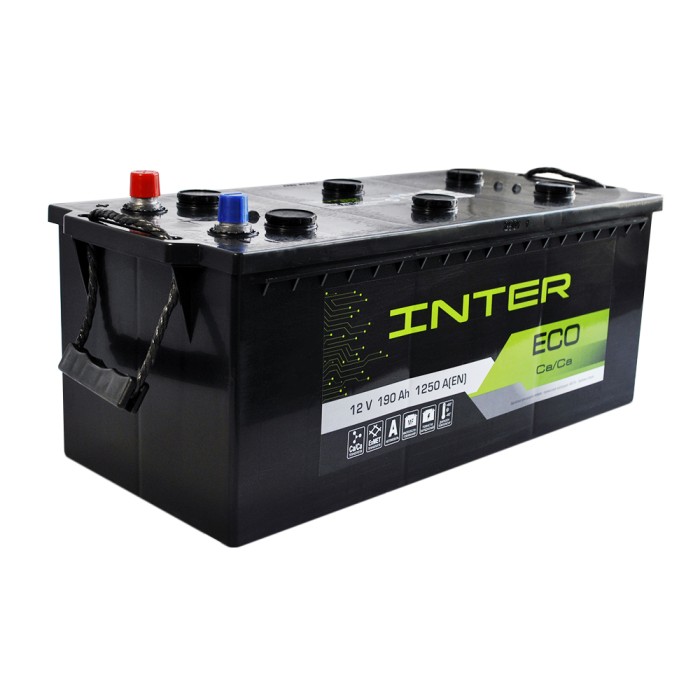 Автомобільний акумулятор INTER Eco 190Ah 1250A L+ (D5) (WESTA)