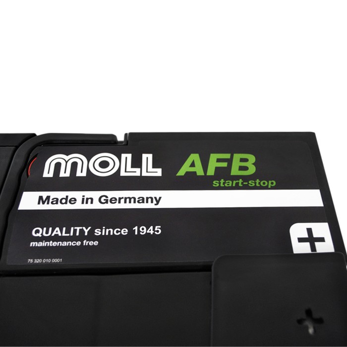 Автомобільний акумулятор MOLL AFB (L5) start/stop 96Ah 900A R+ (правий +)